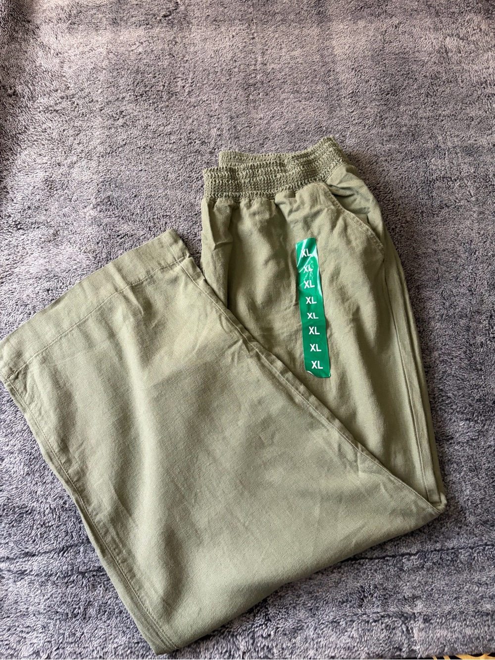 Briggs New York Men's Olive Drawstring Joggers